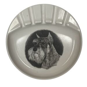 Vintage Marlinware Schnauzer Design Ashtray. Pre owned